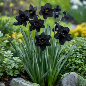 Нарцисс Тень Королевы купить по цене от 500р. в интернет-магазине «Посадика» с доставкой почтой в в Правдинске и по всей России – [изображение №1].